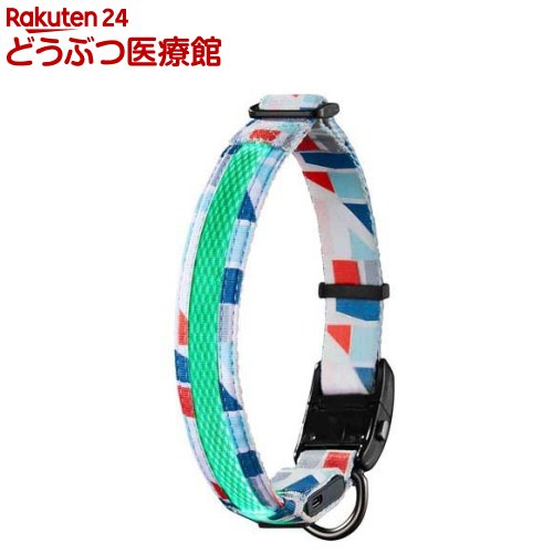 ドッグネス LED首輪 S モザイクブルー(1個)【ドッグネス】