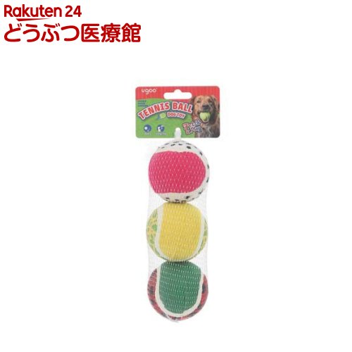 お店TOP＞犬のおもちゃ・しつけ＞その他＞ユーゴー テニスボール カットフルーツ 犬用 (3個セット)【ユーゴー テニスボール カットフルーツ 犬用の商品詳細】●軽くて転がしやすいテニスボールタイプのおもちゃを、便利な3個セットにしました。ペットに優しい素材のフェルト＆ゴムで出来ています。●カットフルーツ：ドラゴンフルーツ／メロン／スイカ●噛む・追う・くわえるが自然に楽しめて、室内でも屋外でも大活躍！●遊びやすい定番おもちゃ●硬式テニスボール規格よりも少し小さい直径6.3cm設計。●カラフルで可愛いデザイン●遊びやすさはそのままに、見た目にもこだわりたい飼い主さんにおすすめのデザイン●柄違い3個セットで便利・楽しい●予備用や複数頭飼いにも便利。●運動不足・ストレス解消に●室内・屋外どちらでも遊べて、毎日の運動におすすめ。【セット詳細】ドラゴンフルーツ／メロン／スイカ【規格概要】素材：ゴム、ポリエステル企画／製造：日本／中国寸法(ボール1個あたり)：6.3×6.3×6.3cm重量：65g【注意事項】・本製品は犬用おもちゃです。本来の用途以外には使用しないでください。・誤飲やいたずらを防ぐため飼い主様の目の届く場所で使用し、壊れかけた場合は直ちに使用を中止し新しいものに交換してください。・飲み込んでも害のない素材を使用していますが、万一誤飲した時は獣医師に相談してください。・おもちゃを投げて遊ぶときは、周囲の安全を十分に確認してください。・幼児やペットの手の届かない場所に保管してください。【発売元、製造元、輸入元又は販売元】ルークランリニューアルに伴い、パッケージ・内容等予告なく変更する場合がございます。予めご了承ください。・JAN：4582719388700ルークラン千葉市緑区あすみが丘2-1-4 花澤ビル3F043-205-1024広告文責：楽天グループ株式会社電話：050-5306-1825[その他]