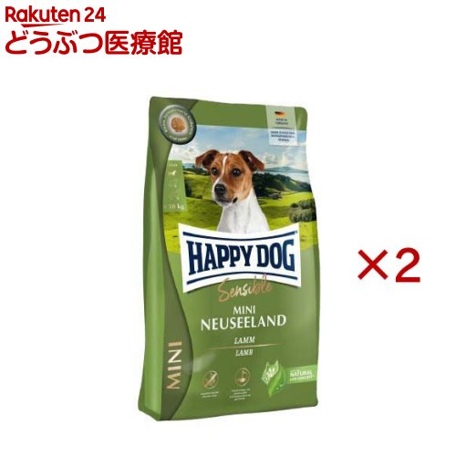 乐天商城 - ハッピードッグ ミニ センシブル ミニ ニュージーランド ラム＆ライス(4kg×2セット)
