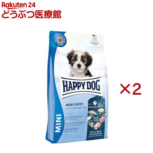 Rakuten - ハッピードッグ ミニ フィット＆バイタル 小型犬 ミニ パピー(4kg×2セット)