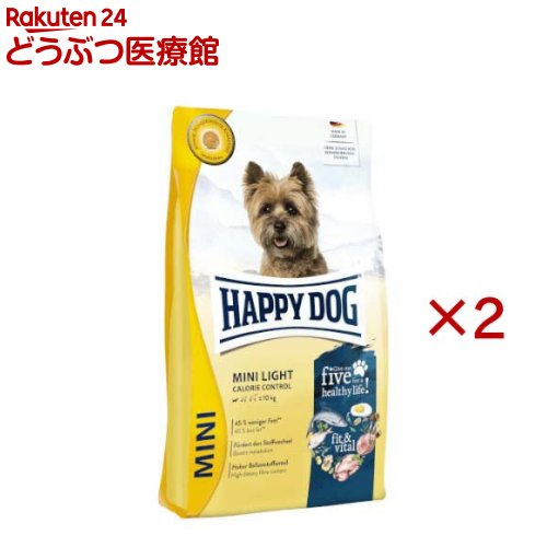 乐天商城 - ハッピードッグ ミニ フィット＆バイタル 小型犬 ミニ ライトカロリーコントロール(800g×2セット)