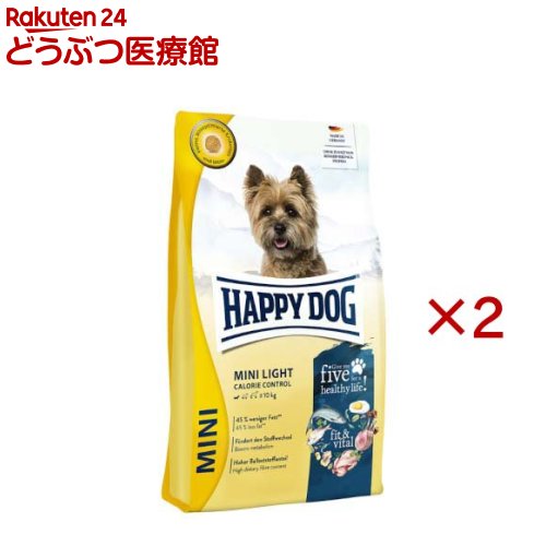 Rakuten - ハッピードッグ ミニ フィット＆バイタル 小型犬 ミニ ライトカロリーコントロール(4kg×2セット)
