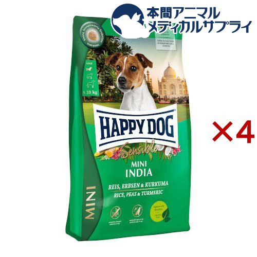 乐天商城 - ハッピードッグ ミニセンシブル ミニ インディア(800g×4セット)