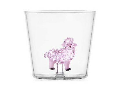 イッケンドルフ　9352229　ANIMAL　FARM　タンブラー　ピンク羊　350ml　ICHENDORF　MILANO