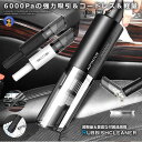 \10%OFF★期間限定!6/2まで/ カークリーナー 6000PA 120W コードレス ハンディ クリーナー 無線 車載 掃除機 静音 軽量 コンパクト USB 強力 吸引力 充電式 RUBISSHU(2)