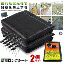 \ポイント10倍★5/1限定/ 2個セット 防草シート 10m×1m 除草シート 雑草対策 雑草防止 厚手 高密度 高透水 高耐久 庭 通路 物干し場 ウッドデ...