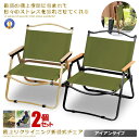 \ポイント10倍★5/1限定/ 2個セット アウトドア チェア Green アイアン素材 1人用 折りたたみ キャンプ チェア キャンピング チェア 組立不要 ...