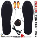 \10%OFF★期間限定!6/2まで/ 5個セット 電熱インソール S 23-25cm 中敷き ヒートインソール USB加熱式 電熱ウェア 冷え対策 フットウォーマー 防寒 あったか インソール 冬場 極暖 防寒対策 DENSOLE-S(4)