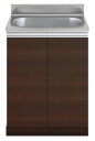アイオ産業 流し台単体KW-600A 標準鏡面扉スノーホワイト色 W600mm × D550mm × H800+90mm (エリア限定配送無料)