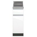 アイオ産業 調理台LW-300T 標準鏡面扉スノーホワイト色W300mm × D460mm × H800+90mm(エリア限定配送無料)