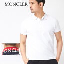 【訳あり】【L-9】モンクレール メンズ ポロシャツ 襟裏ロゴ 8A705 10 84556 ホワイト Sサイズ MONCLER【ギフト不可】