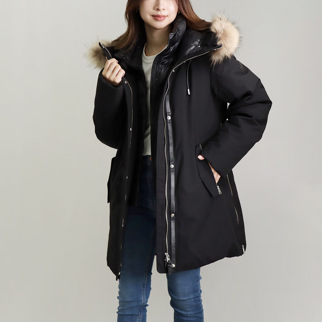 マッカージュ MACKAGE レディース ダウンコート KINSLEE-F キンスリー ブラックのサムネイル