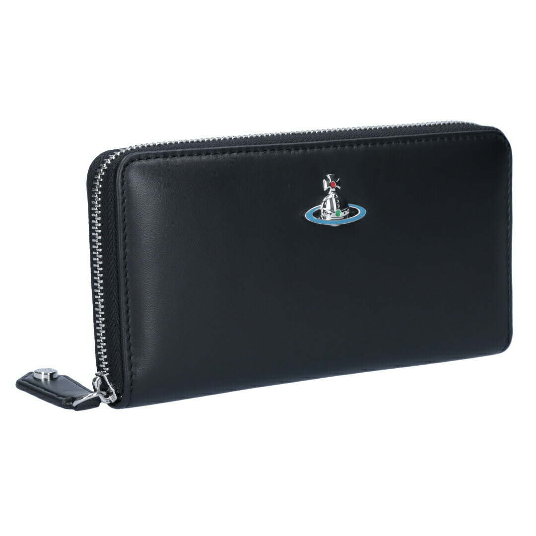 ヴィヴィアンウエストウッド VIVIENNE WESTWOOD 長財布 51050023 L001L ブラック NAPPA CLASSIC ZIP ROUND WALLET