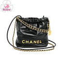 【リユース品】 シャネル CHANEL バッグ 2WAYバッグ シャネル22ライン 2WAY ミニハンドバッグ AS3980SH22 ブラック/ゴールド金具 【お取り寄せ】