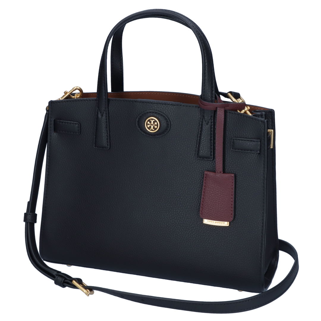 トリーバーチ ハンドバッグ トリーバーチ TORY BURCH 2WAYバッグ|ショルダーバッグ|ハンドバッグ ROBINSON SMALL SATCHEL ロビンソンスモールサッチェル 143194 ブラック