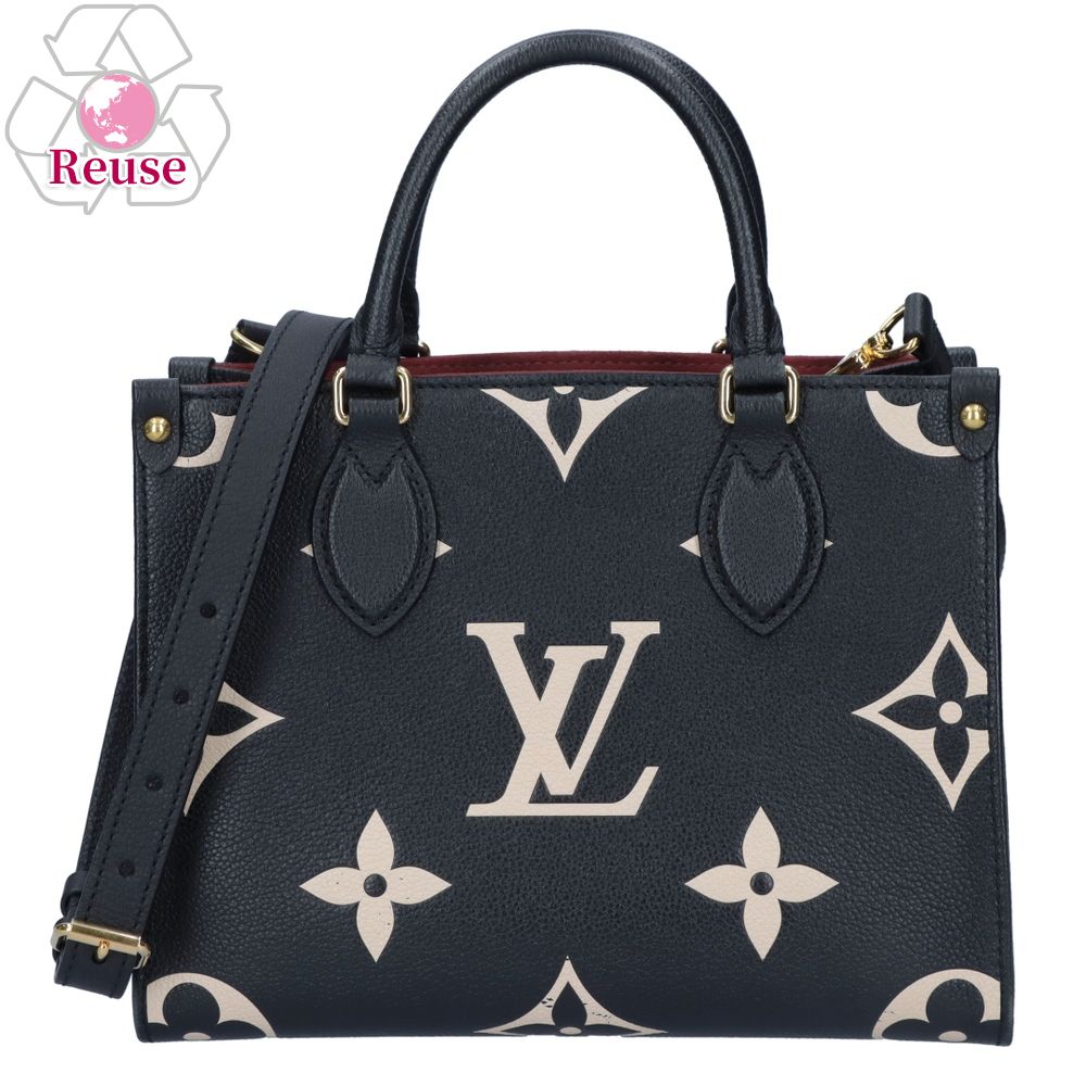 ルイヴィトン オンザゴー バッグ レディース 【リユース品】 ルイヴィトン LOUIS VUITTON バッグ 2WAYバッグ オンザゴーPM バイカラー アンプラント M45659 ブラック/ゴールド金具 【お取り寄せ】