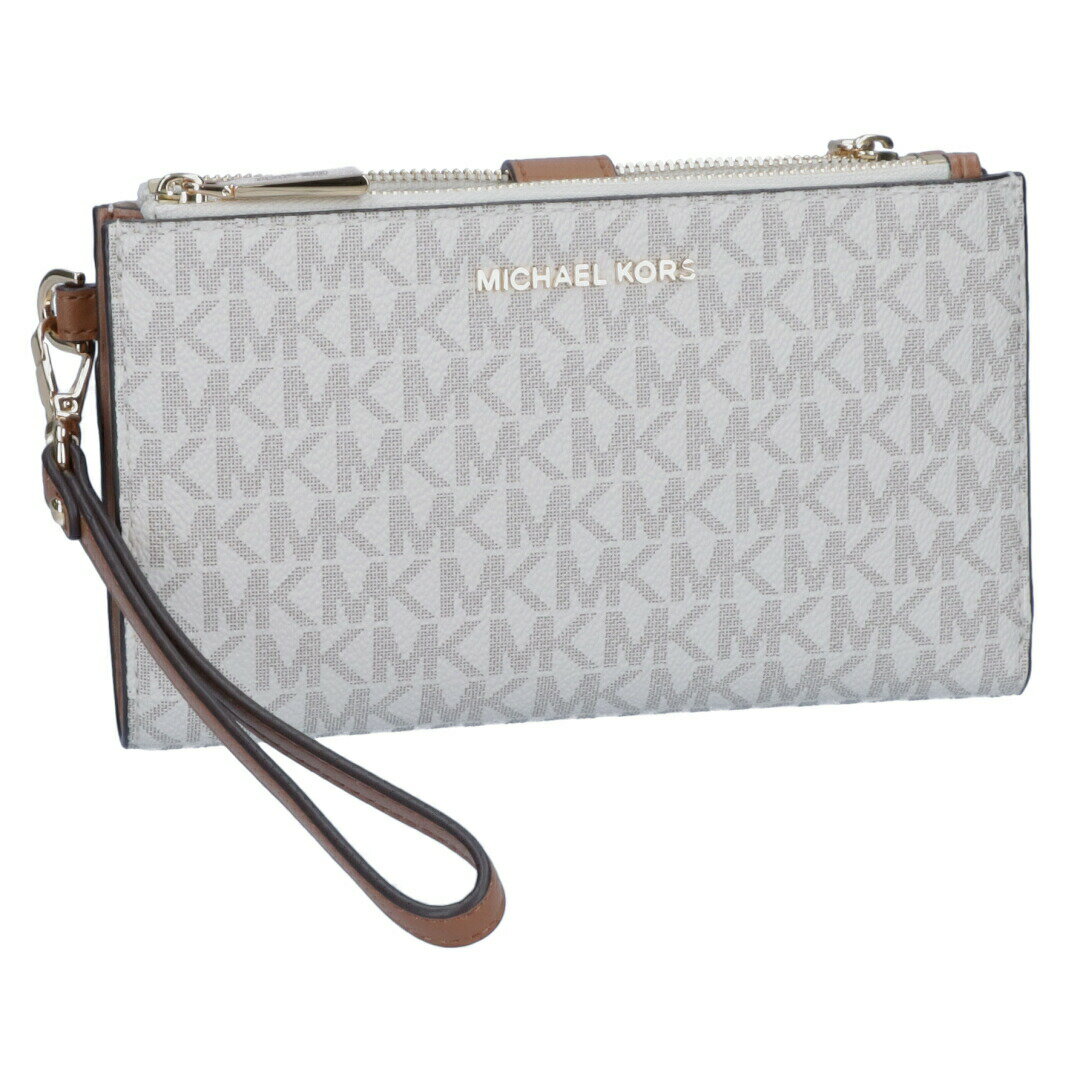 【訳あり】【C-9】マイケルマイケルコース MICHAELMICHAELKORS 長財布 JET SET 34F1GJ6W4B ホワイト系(150 VANILLA)【ギフト不可】