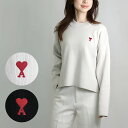 【訳あり】【X-6】アミパリス AMI PARIS レディース 長袖ニット セーター RED AMI DE COEUR CREWNECK SWEATER UKS...