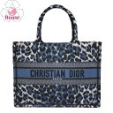 【期間限定価格】 【リユース品】 ディオール DIOR バッグ トートバッグ ブックトート ミディアム ネイビー 【お取り寄せ】