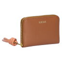 【7/24(木)0時~50h限定ポイント5倍】 ロエベ LOEWE 小銭入れ コインケース コンパクトウォレット ジップ コインパース CEM1ZCPX02 6255 TAN/PAPAYA 【お取り寄せ】