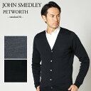 JOHN SMEDLEY ジョンスメドレー メンズ カーディガン PETWORTH STANDARD FIT 【spc】【aim】【glw】【clm】【slm】【dwtm】