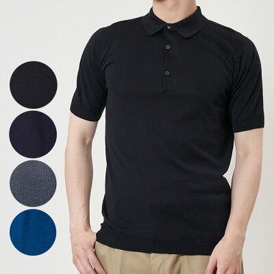 ジョンスメドレー メンズ ポロシャツ カットソー ADRIAN:エイドリアン シーアイランドコットン 30ゲージ ニット STANDARD FIT JOHN SMEDLEY