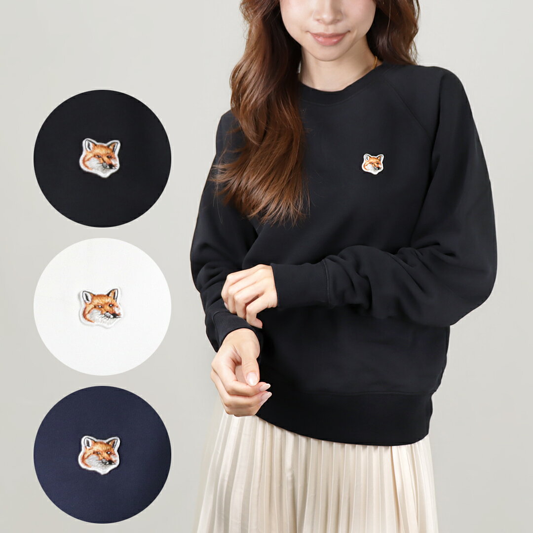 メゾンキツネ レディース スウェット トレーナー FOX　HEAD PATCH AW00303KM0001 MAISON KITSUNEのサムネイル