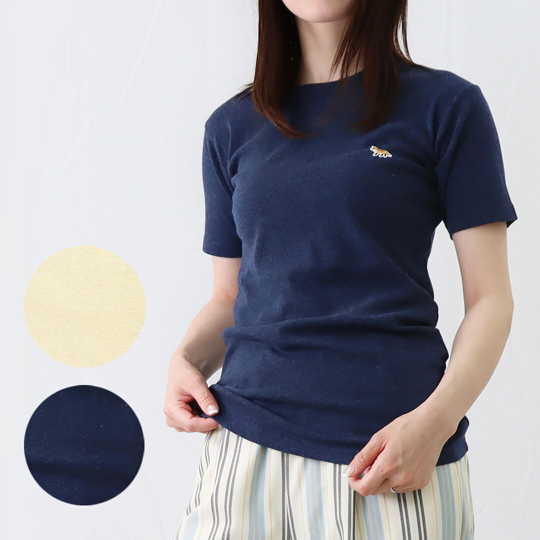 メゾンキツネ レディースTシャツ 【BABY FOX PATCH】 IW00146KJ0012 MAISON KITSUNE 【ゆうパケ可】のサムネイル