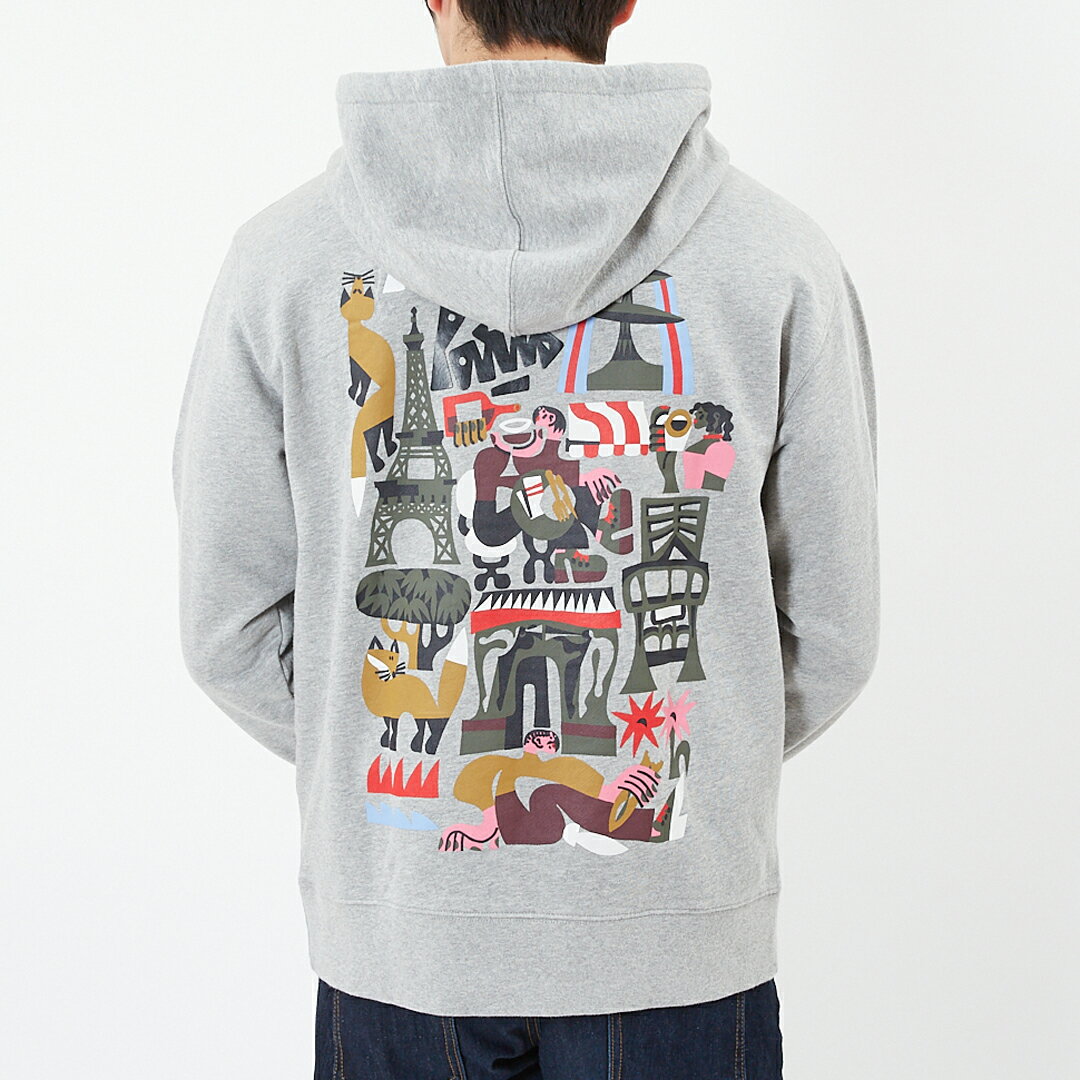 楽天テザーレブランドショップメゾンキツネ MAISON KITSUNE メンズ パーカー BILL REBHOLZ ALL RELAXED JM00352KM0001 H150 GREY MELANGE