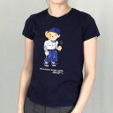 ポロ ラルフローレン POLO RALPH LAUREN レディース Tシャツ ガールズライン STUDIO BEAR 313890235 HUNTER NAVY 【ゆうパケ可】