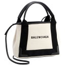 バレンシアガ 2WAYバッグ BALENCIAGA 390346-AQ38N 1081 NOIR/NATU NAVY CABAS XS AJ 【bgl】