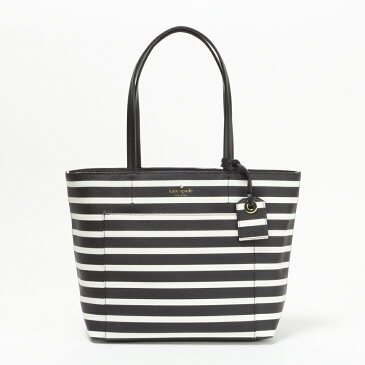 ケイトスペード KATE SPADE バッグ トートバッグ PXRU8044 003 【Hyde Lane Stripe】 small riley Black/Off White 【rm2b】