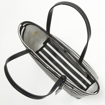 ケイトスペード KATE SPADE バッグ トートバッグ PXRU8044 003 【Hyde Lane Stripe】 small riley Black/Off White 【rm2b】
