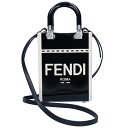 【4/28(日)0時～24時間限定ポイント5倍】 フェンディ FENDI 2WAYバッグ サンシャイン ショッパー 8BS051 ANT7 ブラック(F0H9H BLACK/WHITE) スモール