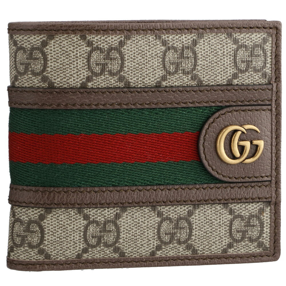 グッチ 財布（レディース） グッチ 折財布 【MENSOPHIDIA】 597609 96IWT ベージュ系(8745 B EB/N ACERO/VRV9 GUCCI