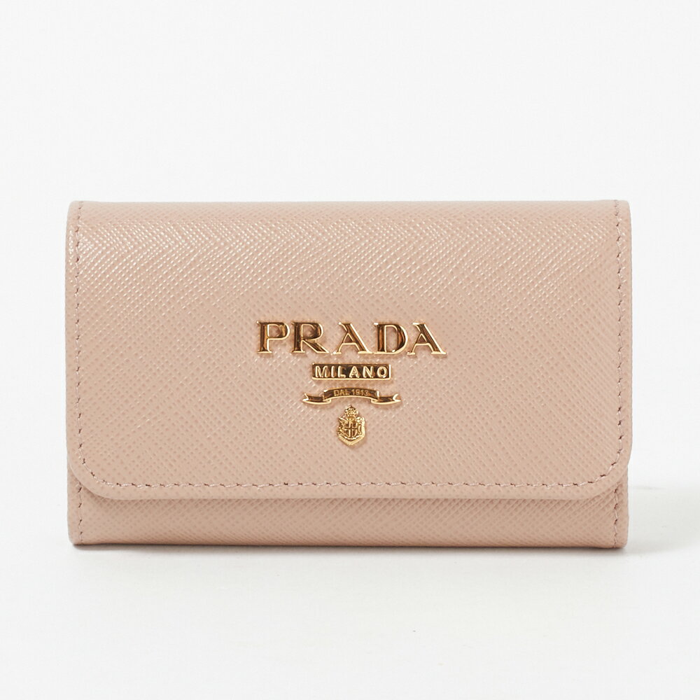 プラダ キーケース  1PG004 QWA ベージュ系(F0236 CIPRIA) PRADA 