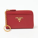 プラダ コインケース 【SAFFIANO METAL】 1PP122 QWA レッド系(F068Z FUOCO) PRADA 【お取り寄せ】