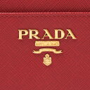 【5/5(日)0時～24時間限定ポイント5倍】 プラダ コインケース 【SAFFIANO METAL】 1PP122 QWA レッド系(F068Z FUOCO) PRADA 【お取り寄せ】 2