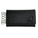 プラダ キーケース プラダ PRADA キーケース 【SAFFIANO TRIANGOLO】 2PG222 QHH F0002 ブラック (NERO)