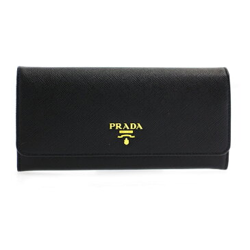 プラダ 長財布 PRADA：プラダ 1MH132 NERO 【SAFFIANO METAL ORO】 【skl】