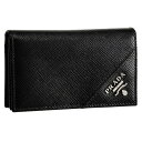 プラダ カードケース PRADA 2MC122 QME F0002 NERO 【SAFFIANO METAL】 【お取り寄せ】