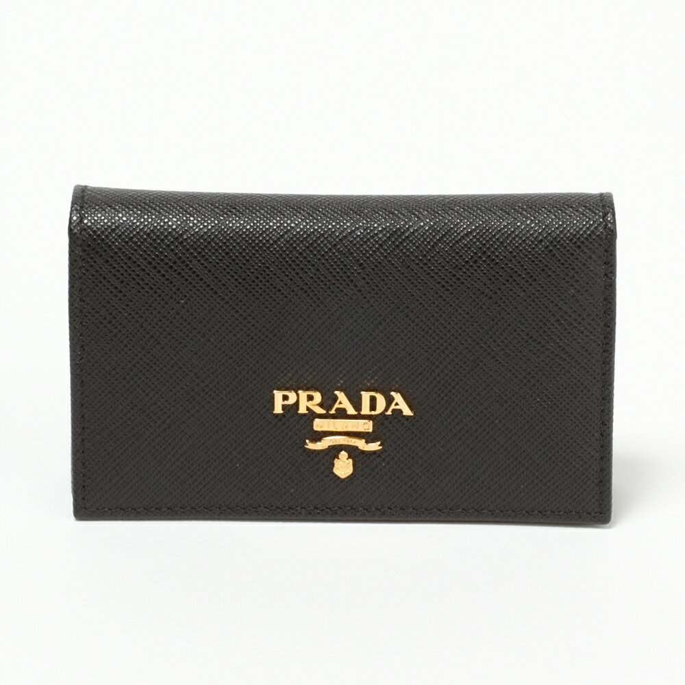 プラダ カードケース PRADA：プラダ 1MC122 QWA NERO 【SAFFIANO METAL ORO】