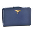 【4/28(日)0時～24時間限定ポイント5倍】 プラダ 財布 折財布 PRADA 1ML225 QWA F0016 BLUETTE 【SAFFIANO METAL ORO】 【お取り寄せ】