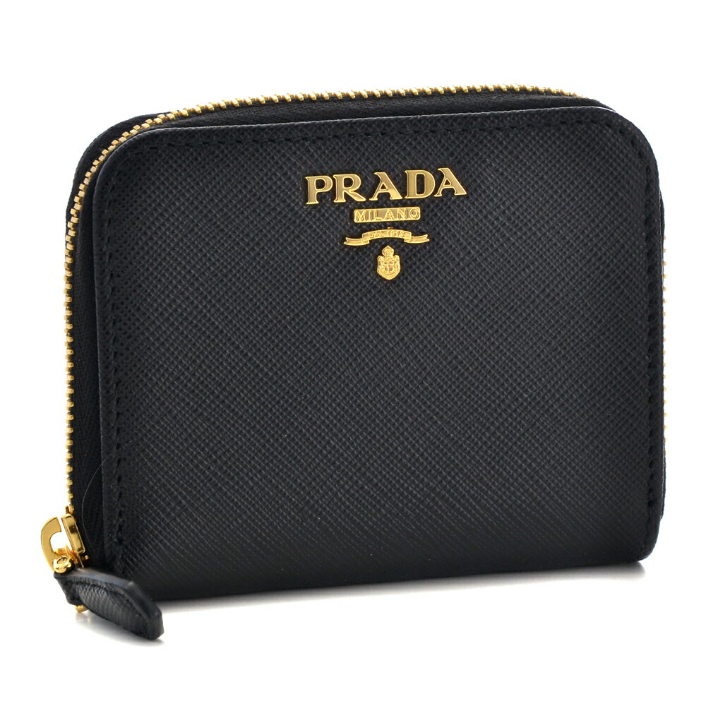 楽天テザーレブランドショッププラダ コインケース 小銭入れ PRADA 1MM268 QWA F0002 NERO 【SAFFIANO METAL】 【お取り寄せ】