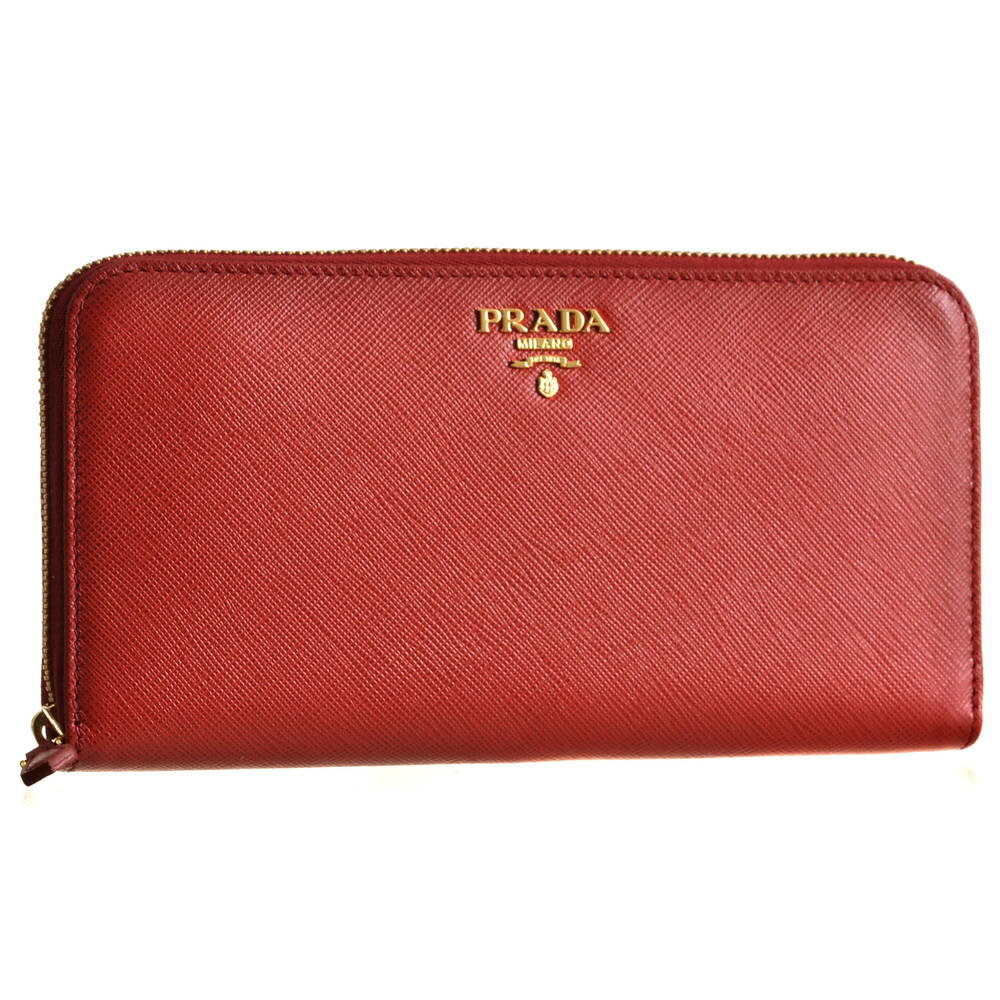 プラダ 財布（レディース） プラダ　PRADA 財布 長財布 1ML506 QWA F068Z FUOCO 【SAFFIANO METAL】