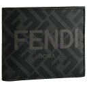 フェンディ 財布（メンズ） フェンディ FENDI メンズ 折財布 7M0338 AJJ8 ブラック×グレー系(F0TUH BLACK/GREY)