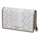 ケイトスペード KATE SPADE チェーンウォレット ショルダーバッグ SPADE FLOWER JACQUARD STRIPE PWR00447 252 NATURAL MULTI