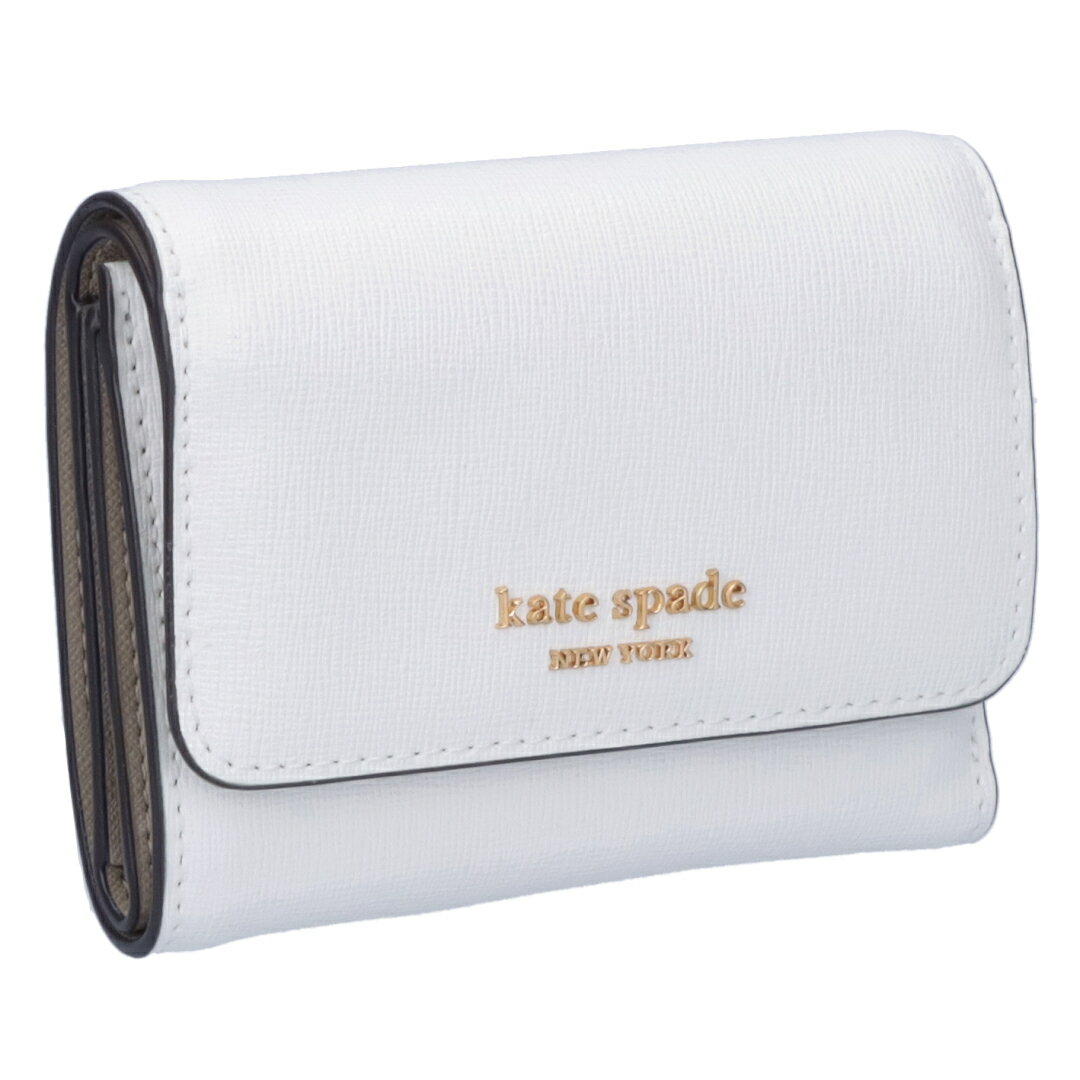 ケイトスペード 財布（レディース） ケイトスペード KATE SPADE 折財布 三つ折財布 MORGAN K8930 ホワイト系(100 HALO WHITE)