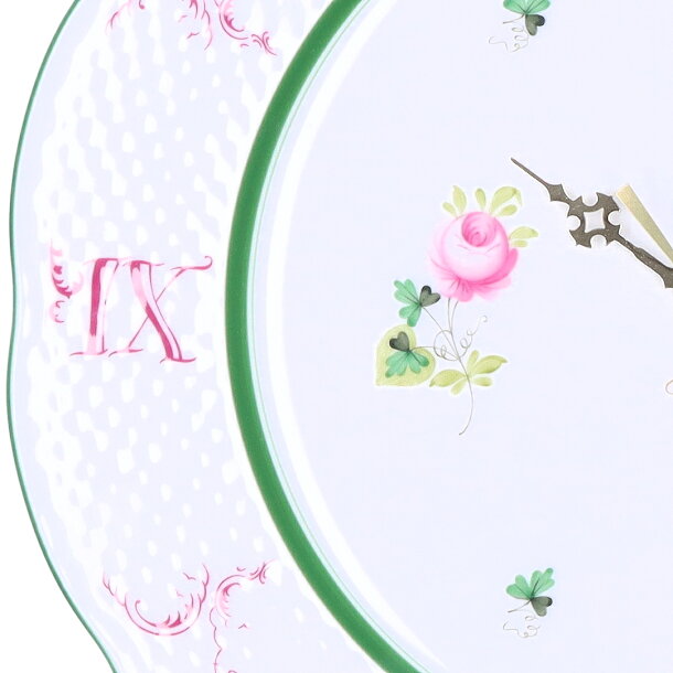 【楽天市場】ヘレンド HEREND 皿時計 掛け時計 壁掛け時計 ウィーンの薔薇 VIEILLE ROSE D’HABSBOURG ヴィエイユ
