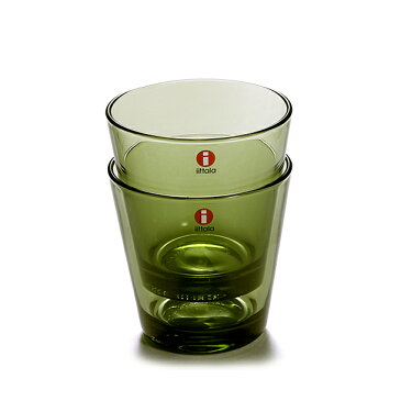 イッタラ IITTALA グラス ペア タンブラー 950701 KASTEHELMI カルティオ モスグリーン 210ml 2個セット 【hkc】【scd】【glw】【fdg】【父の日】【0620int】